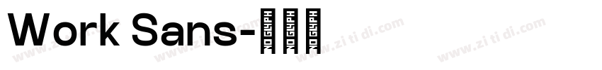 Work Sans字体转换